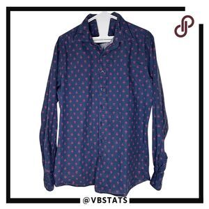 Rodd & Gunn Men's Frankleigh Park Long Sleeve Button Down Shirt Navy Size‎ Large